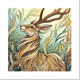 Jackalope fantastic creature Posters and Art